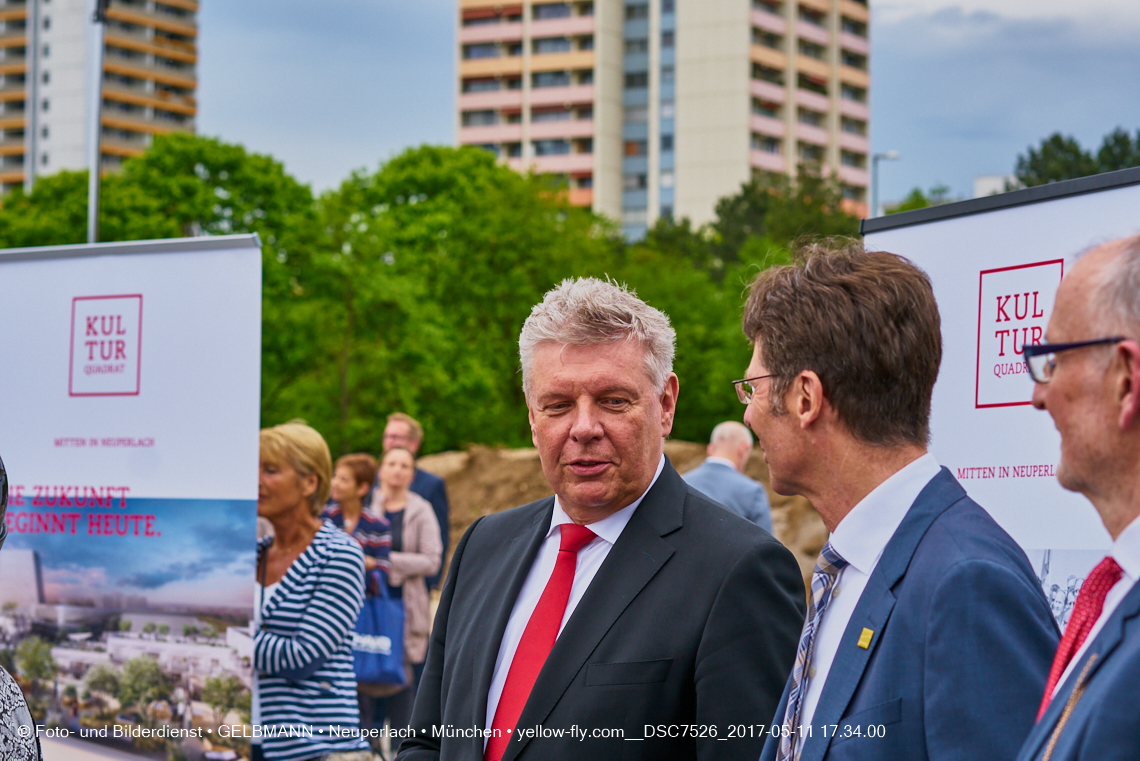 11. Mai 2017 - Grundsteinlegung für die LOGE und dem Kulturquadrat in Neuperlach
